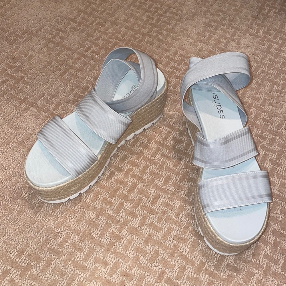 J Slides Platform Sandals